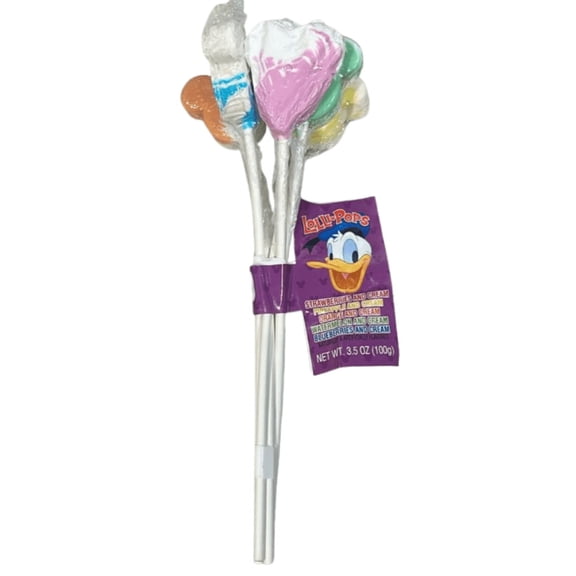 Disney Parks Mickey Mouse Icon Lolli-Pops Fruits and Cream Set of 5 New With Tag
