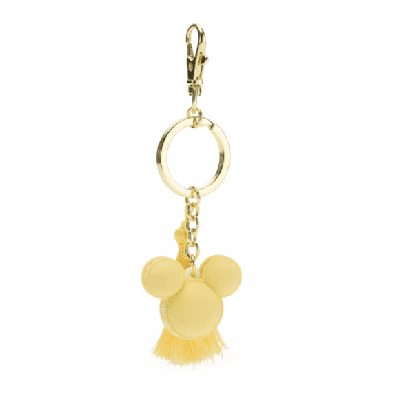 Disney Parks Mickey Mouse Icon Macaron Keychain  Yellow New With Tag