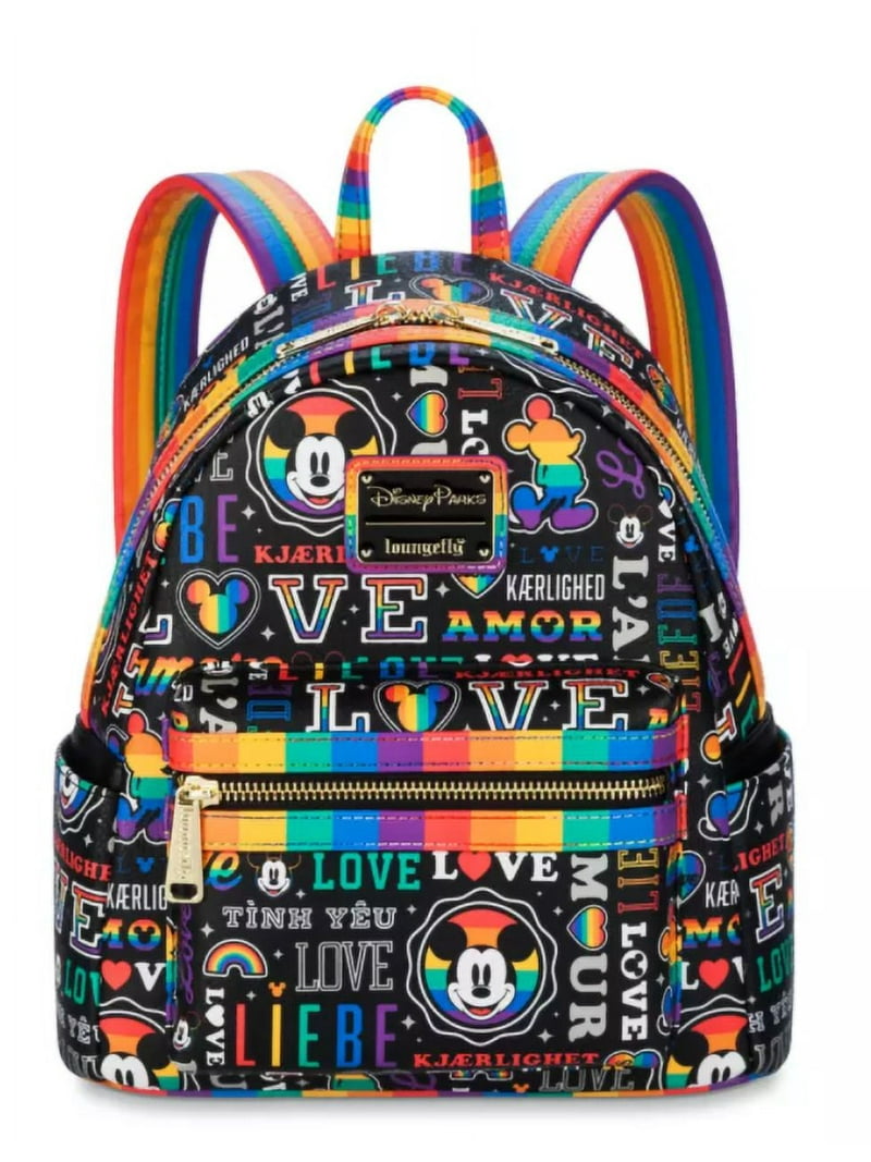 【Disney Parks × Loungefly ミッキー ミニリュック】 Disney Parks Minnie Mouse Rucksack Backpack Blue Sequins Loungefly