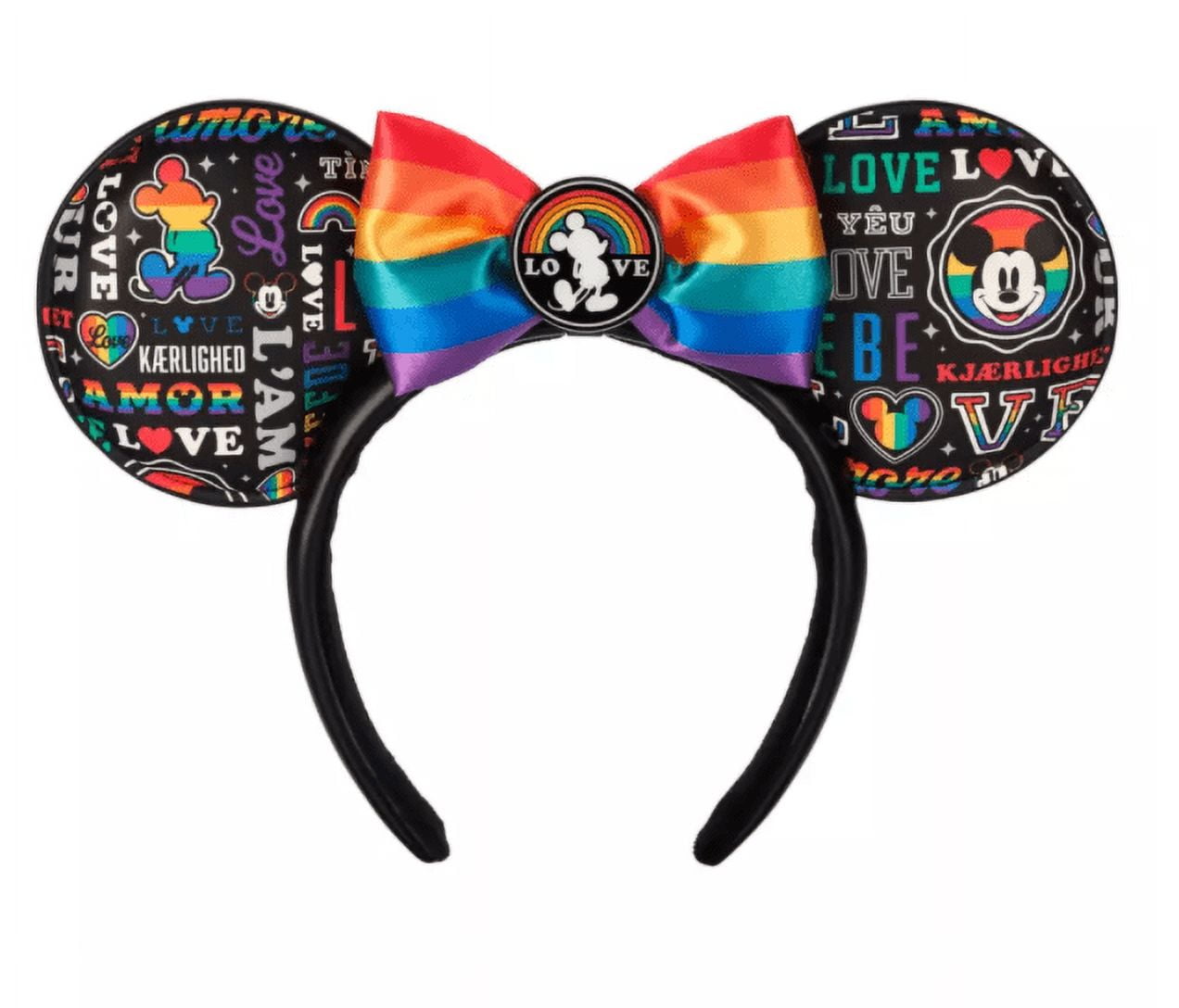 Disney Parks Mickey Mouse ''Love'' Ear Headband Pride Collection New with Tag