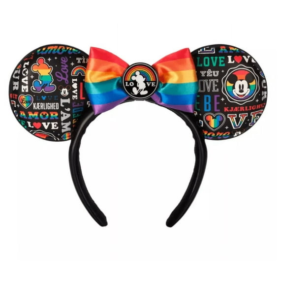 Disney Parks Mickey Mouse ''Love'' Ear Headband Pride Collection New with Tag