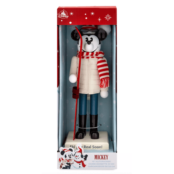 Disney Parks Mickey Mouse Nutcracker Figure Holiday Christmas New with Box
