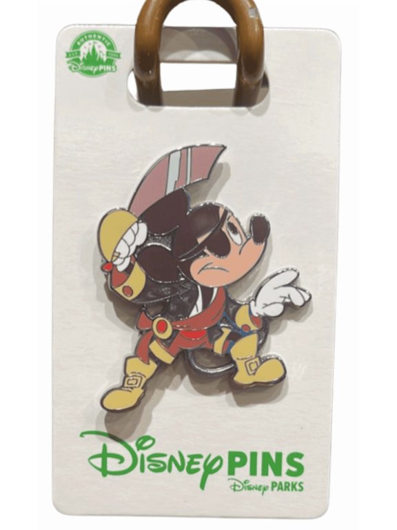 Mickey Mouse Pirate Pin New with Card