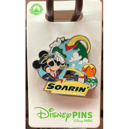 Disney Parks Mickey Mouse Soarin' Around the World Pin New With Card