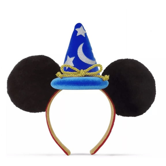 Disney Parks Mickey Mouse Sorcerer Fantasia Ear Hat Headband New With Tag