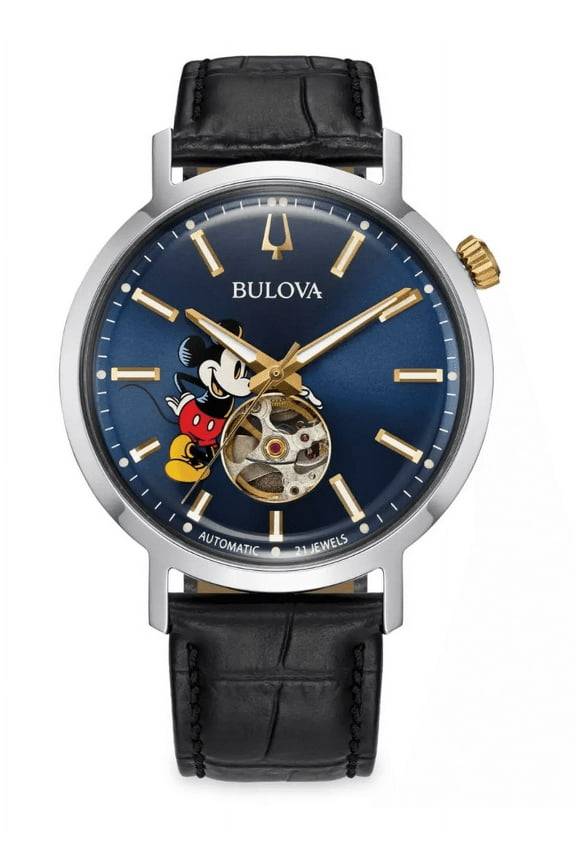 Parks Mickey Mouse Stainless Steel Watch by Bulova New With Box