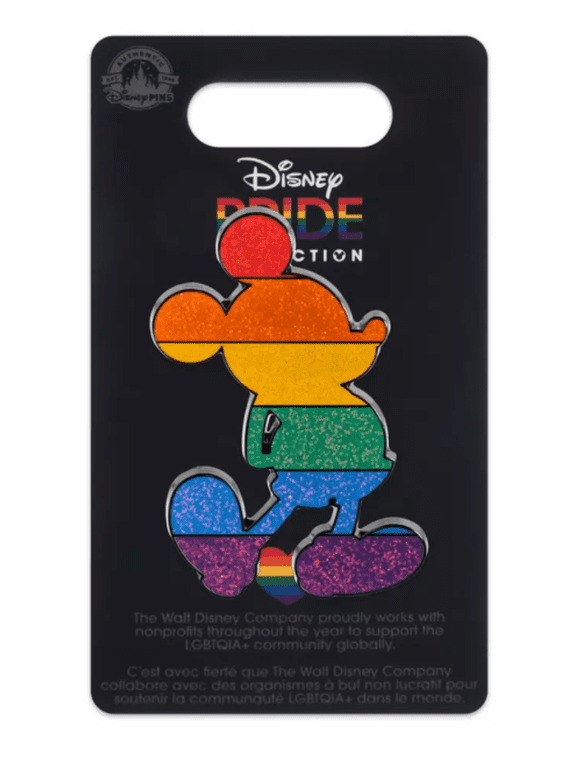 Parks Mickey Mouse Standing Pin Disney Pride Collection New with Tag