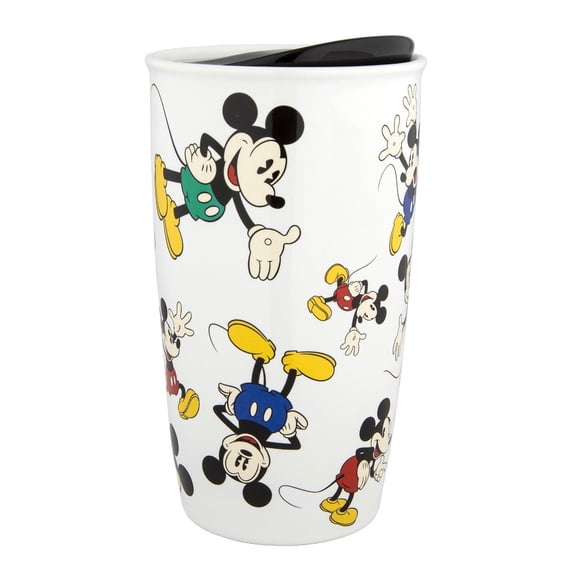 Disney Parks Mickey Mouse Timeless Ceramic Coffee Tumbler New