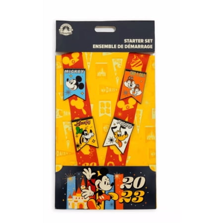 Disney Parks Mickey Mouse and Friends 2023 Pin Trading Starter Set New with Tag