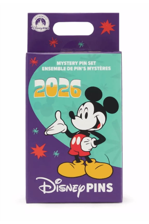 Parks Mickey Mouse and Friends 2026 Mystery Pin Blind Pack 2 Pc New W Tag