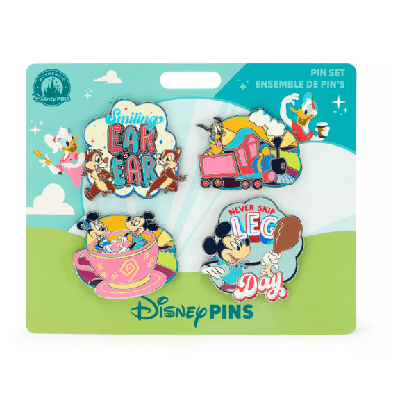 Disney Parks Mickey Mouse and Friends Best Day Ever Pin Set New With Tag