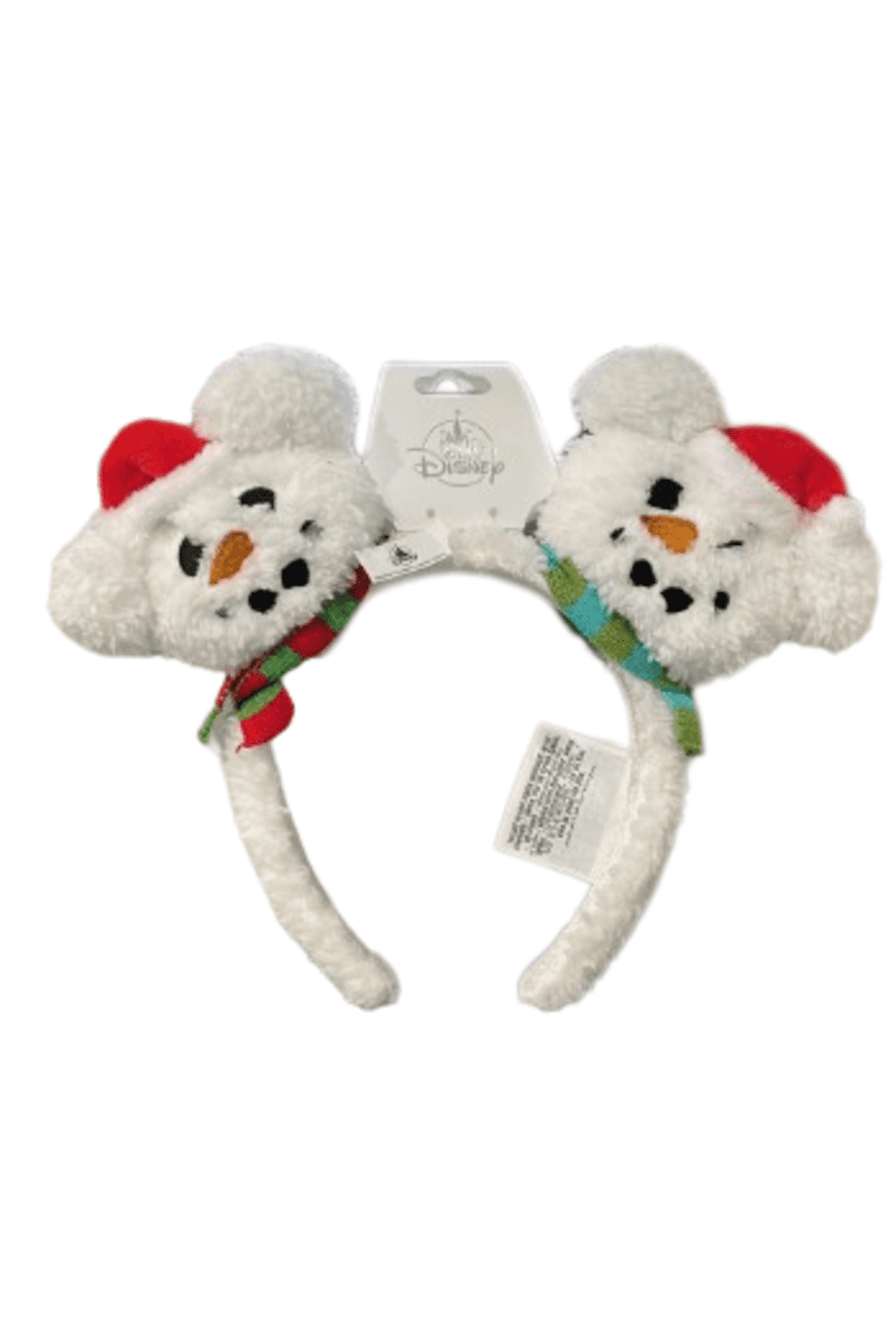 Disney Fuzzy Holiday Ear Headband Snowman WDW PARKS Disney Parks Christmas Holiday Mickey Mouse Ears Fuzzy  main image 3