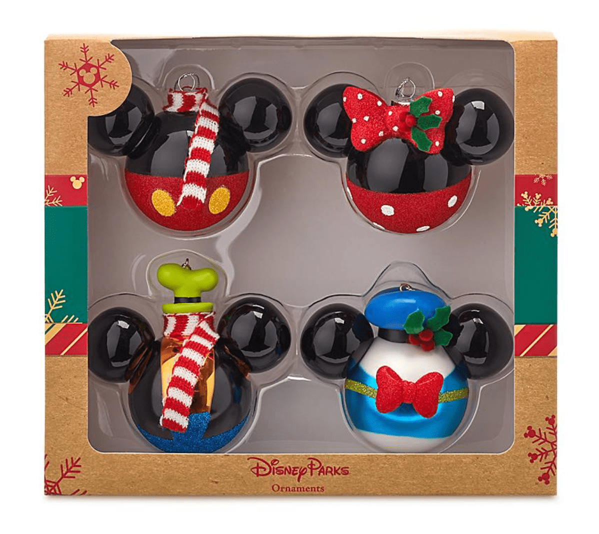 Disney Parks Mickey and Friends Scarf Glitter Holiday Christmas