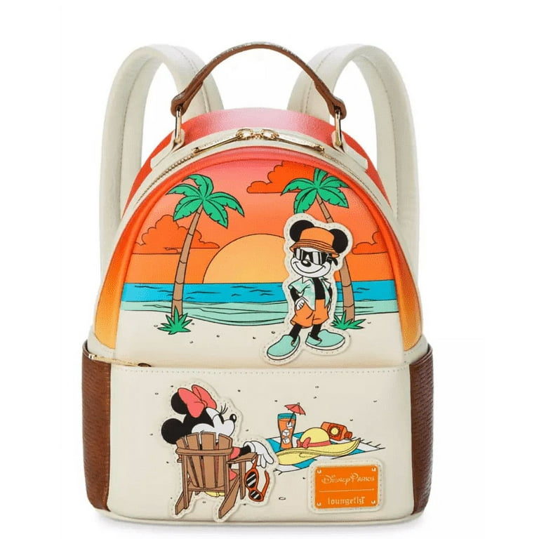 Disney Parks Mickey and Minnie Mouse Beach Loungefly Mini Backpack New with Tag Walmart