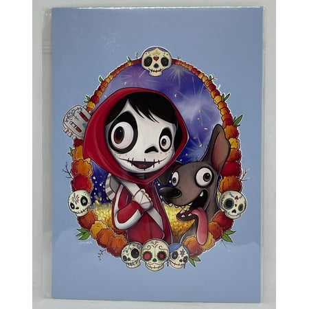 Disney Parks Miguel and Dante By Chris Uminga Postcard Wonderground Gallery New