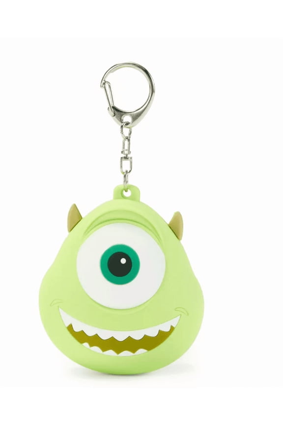 Parks Mike Wazowski Keychain Monsters Inc Head Puffy Silicone New