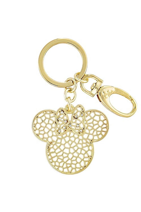 Disney Parks Minnie Gold Keychain
