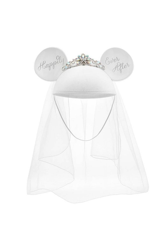 Parks Minnie Mouse Bride Happily Ever After Ear Hat New with Tag
