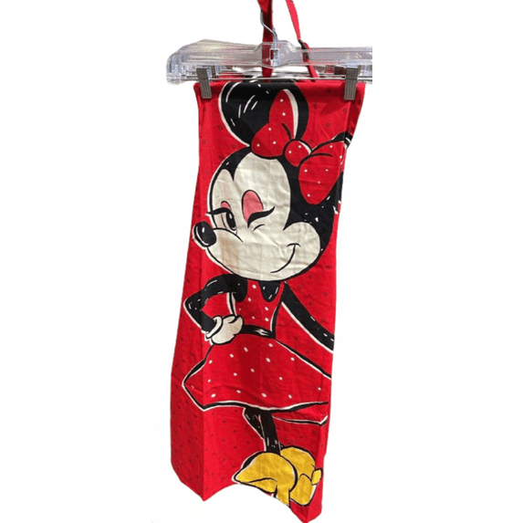 Disney Parks Minnie Mouse Dots Red Kitchen Apron New With Tag