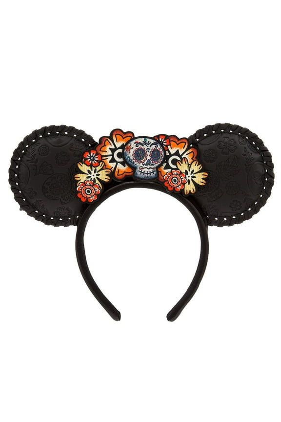 Minnie Mouse Ears Headband Coco Floral Skull