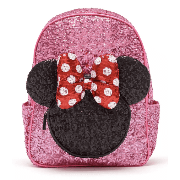 Disney Parks Minnie Mouse Pink Sequin Backpack New with Tag