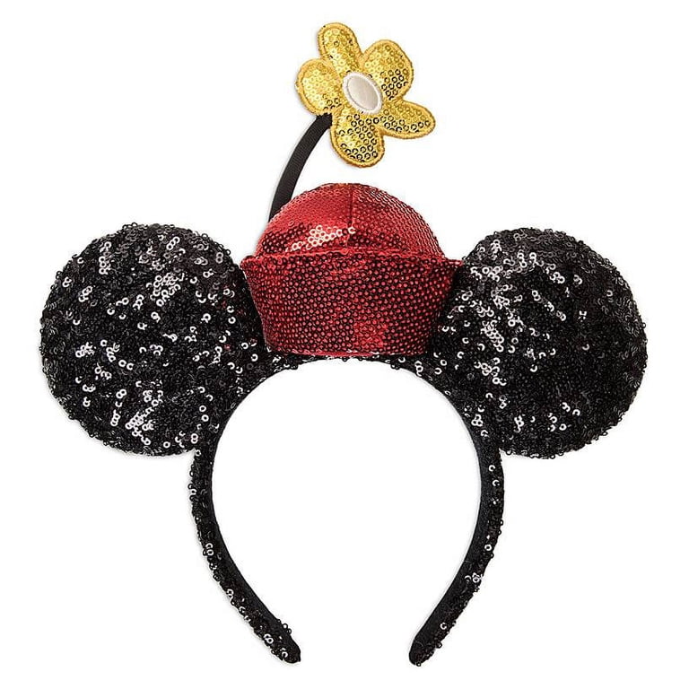Disney Parks Minnie Mouse Sequined Ear Headband with Flower  display picture 3