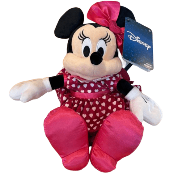 Disney Parks Minnie Mouse Valentine's Day Love Heart Plush 13'' Toy New with Tag