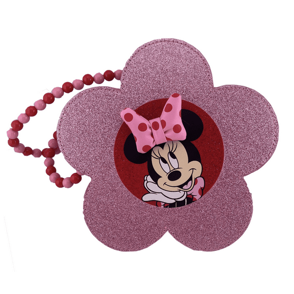 Disney Parks Minnie Pink Flower Beaded Purse Bag for Kids New with Tag