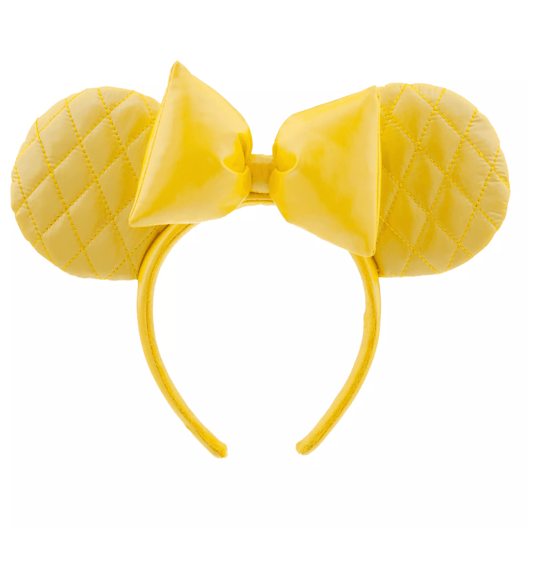 Disney Parks Minnie Yellow Quilted Ear Headband for Adults 