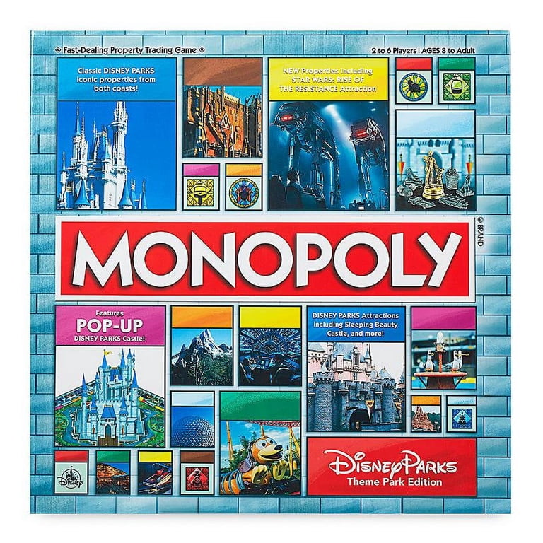 Disney Parks Monopoly Game Pop Up Castle Star Wars Rise Of The