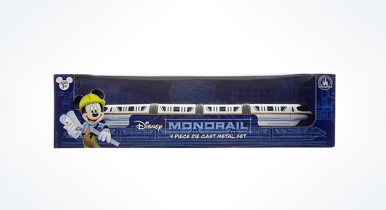Disney Parks Monorail Die-Cast Vehicle set, Four pieces Cars