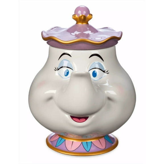 Disney Parks Mrs. Potts Sculpted Mug with Lid Beauty and the Beast New With Tag