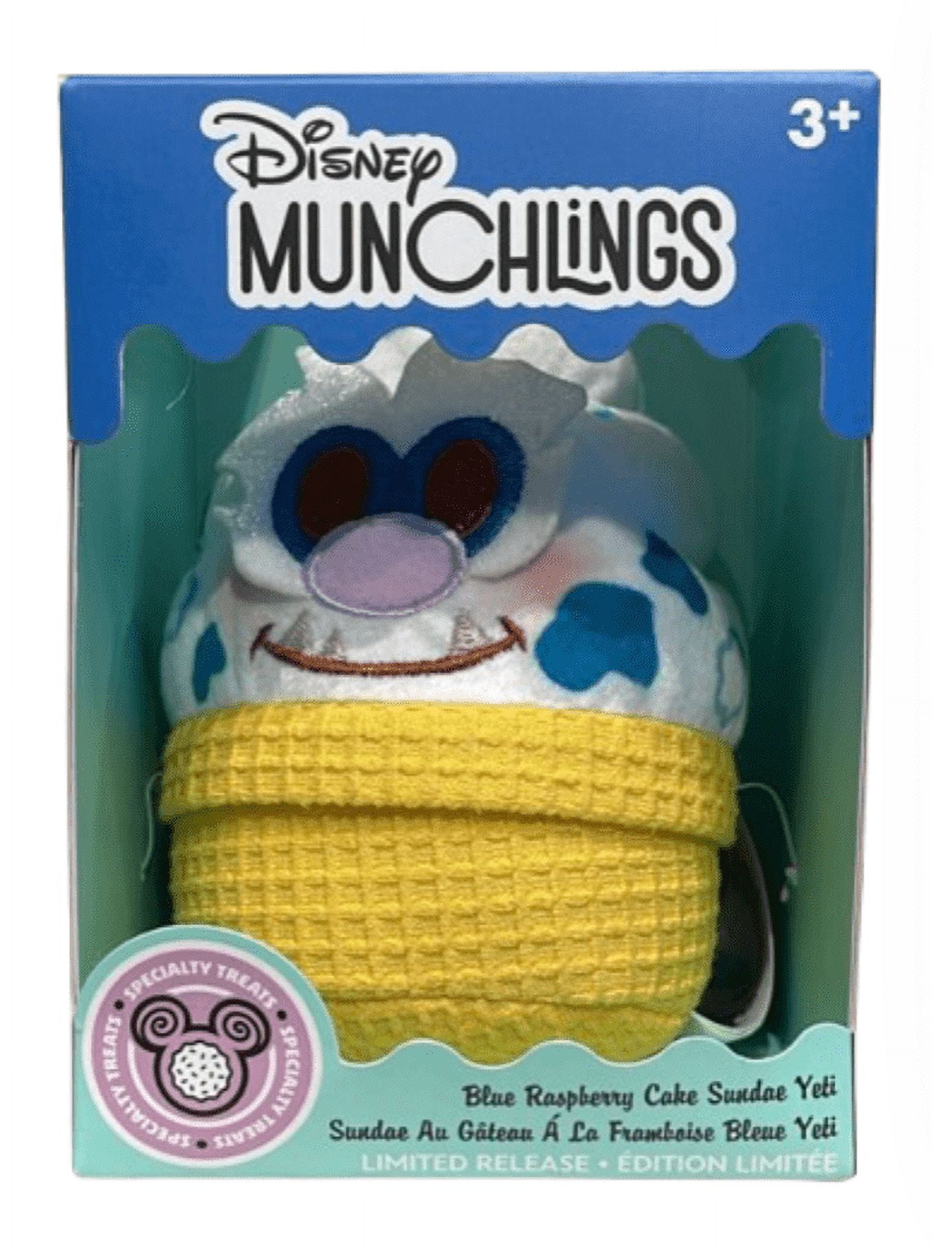Disney Parks Munchlings Yeti Plush Blue Raspberry Cake Sundae With ...
