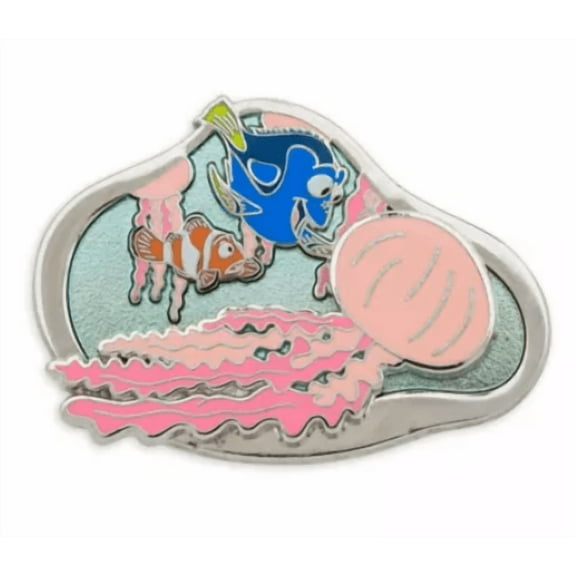Disney Parks Nemo and Dory Pin Finding Nemo 20th Limited Release New with Card