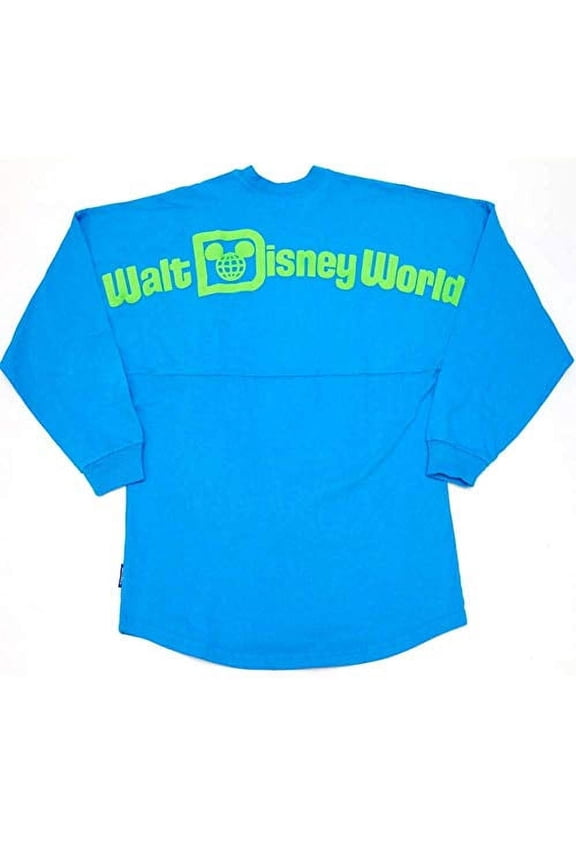 Disney Parks Neon Turquoise, Yellow, Green Spirit Jersey (Small)