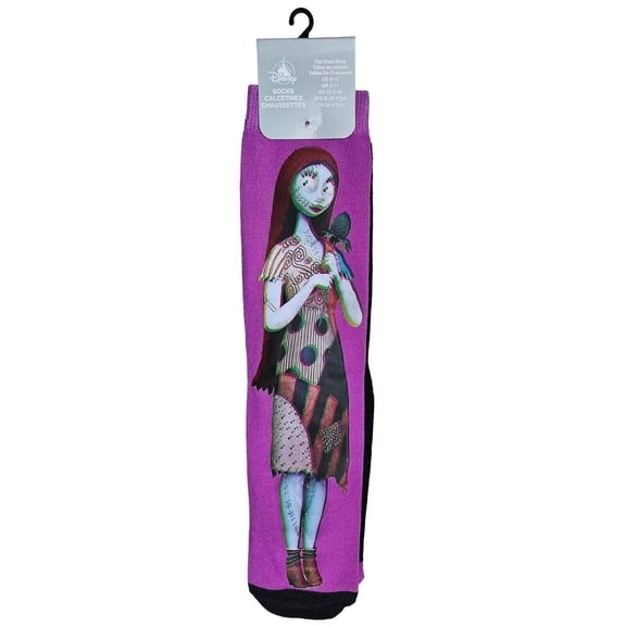 Disney Parks Nightmare Before Christmas Jack & Sally Pair of Adult Socks