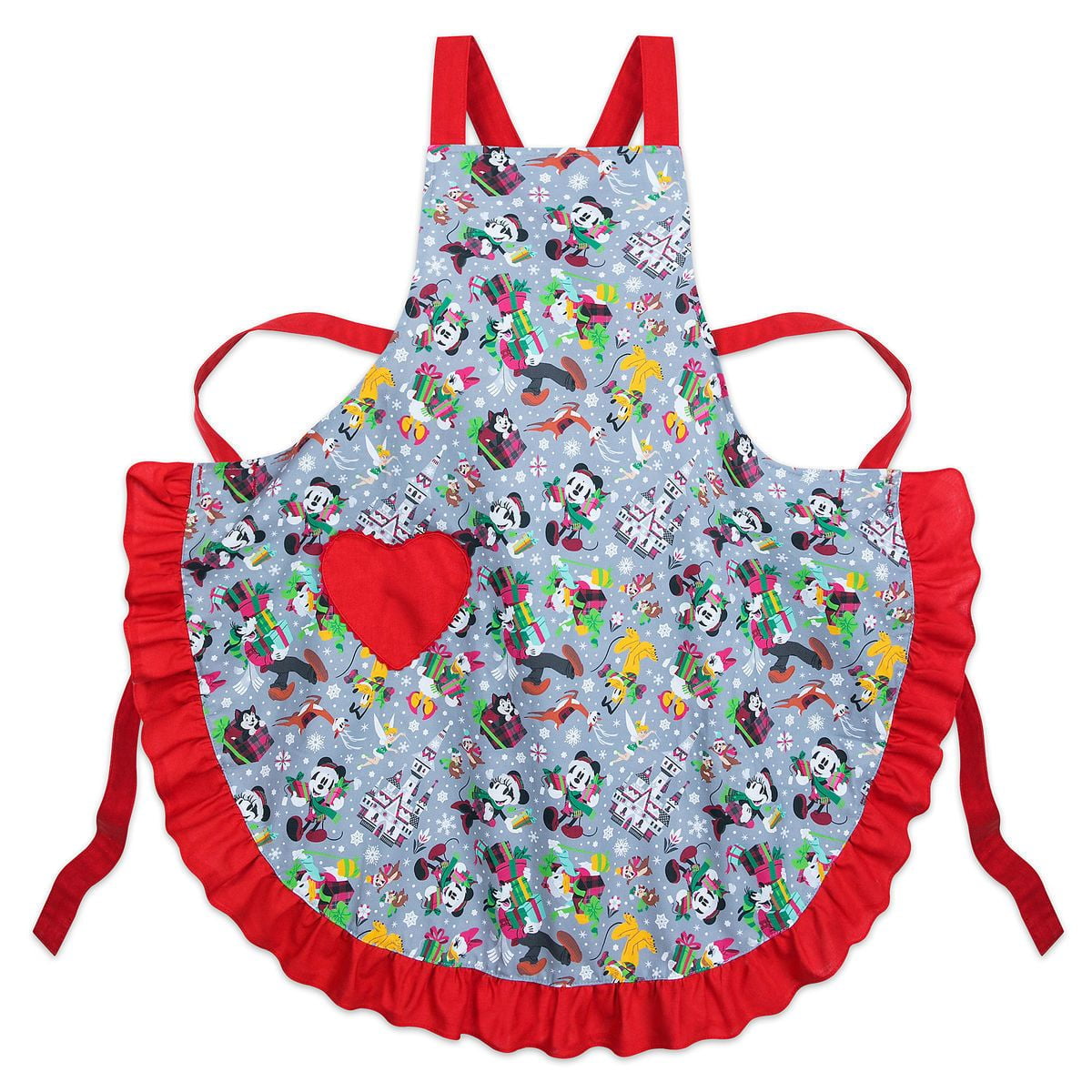 Disney Parks Nordic Winter Mickey and Friends Holiday Apron New with Tags