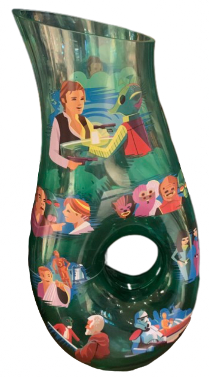 Disney Parks Obi-Wan Kenobi Jeff Granito Star Wars Brown Glass Vase