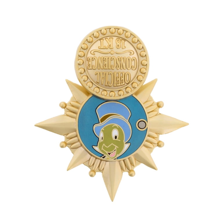 Disney Parks Official Zinc Alloy Conscience Jiminy Cricket Pin New