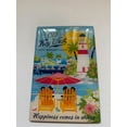 thumbnail image 1 of Disney Parks Old Key West Resort Happiness Comes in Waves Metal Magnet New, 1 of 3