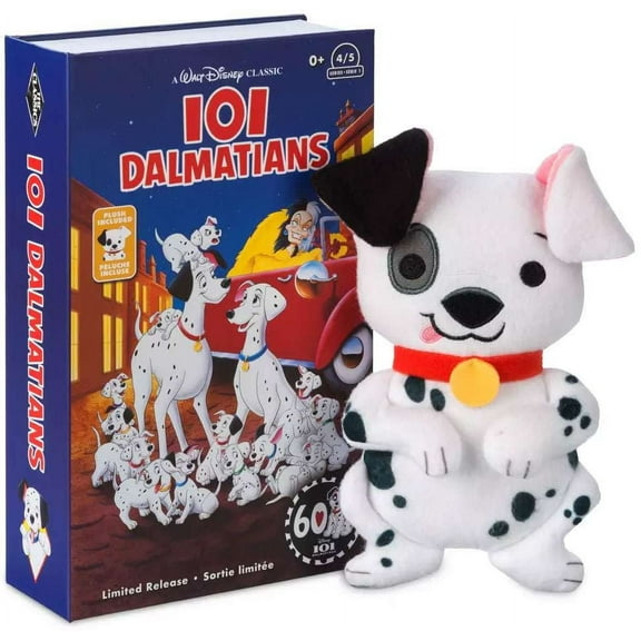 Disney Parks Patch VHS Plush 101 Dalmatians Small 6 3/4'' New