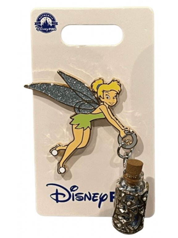 Parks Peter Pan Tinker Bell with Bottle of Pixie Dust Pin New With Card