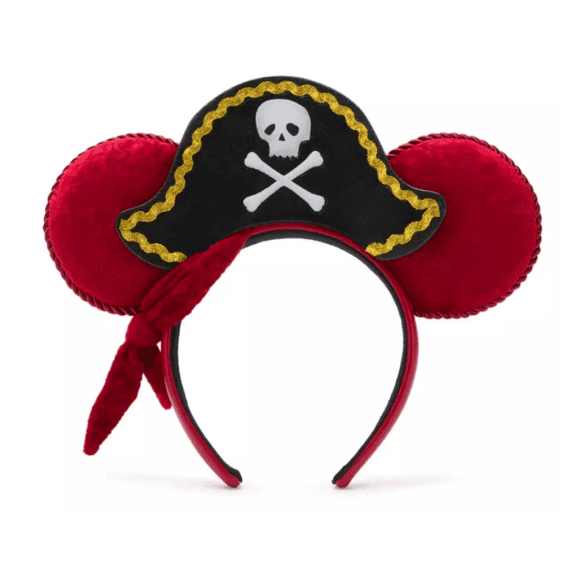 Disney Parks Pirates of the Caribbean Ear Headband for Adults New With Tag