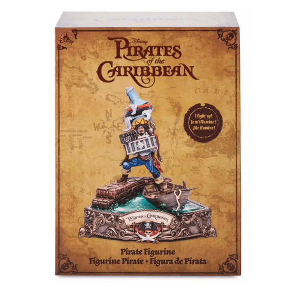 Disney Parks Pirates of the Caribbean Light-Up Figure Statue New With Box