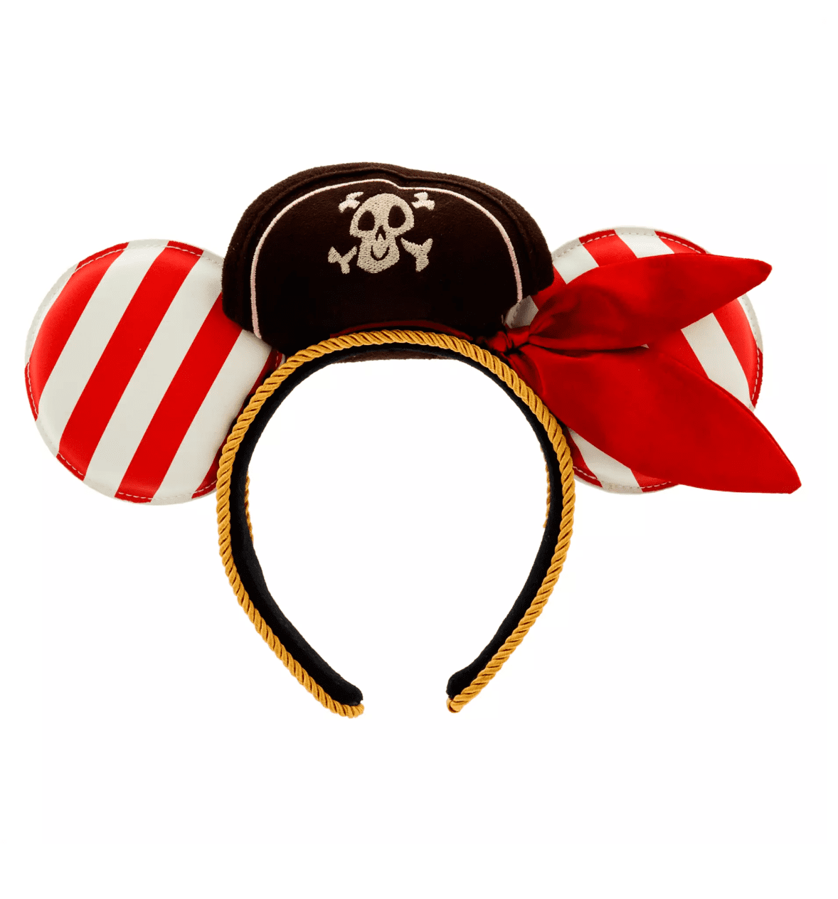 Disney WDW 50th Pirates of The Caribbean Minnie Ears Brown Leather Pirates of the Caribbean Ears – SHDR – Minnie  main image 3