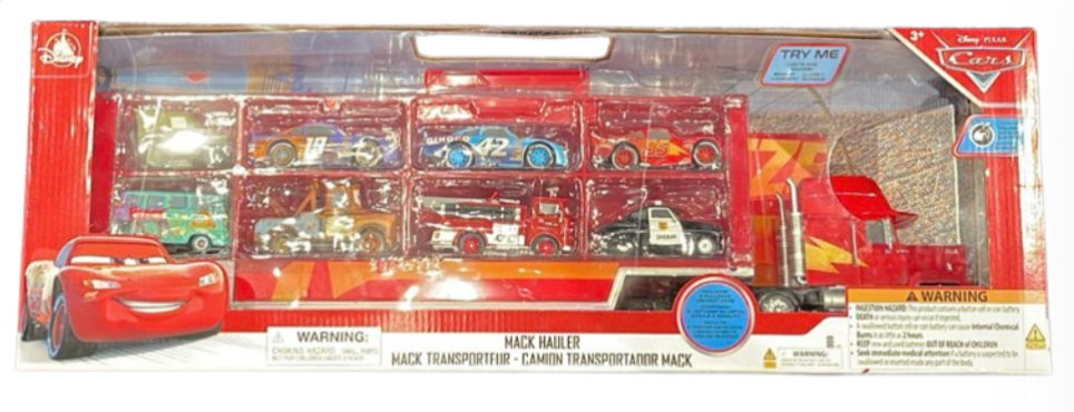 Disney Parks Pixar Cars Mack Die Cast Carrier Hauler Gift Set of 8