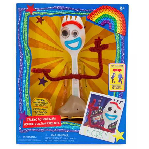 Disney Parks Pixar Toy Story Forky Talking Action Figure Toy New With Box