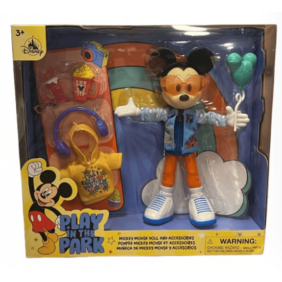 Disney Parks Play in the Park Mickey Mouse Doll Figurine Play Set New with Box
