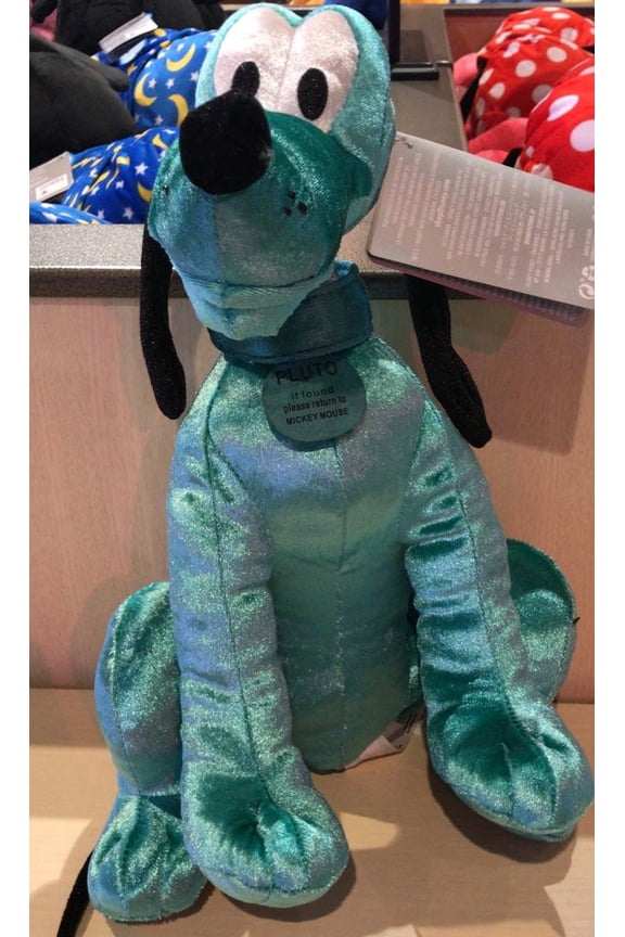 Parks Pluto Velvet Medium Plush New with Tags