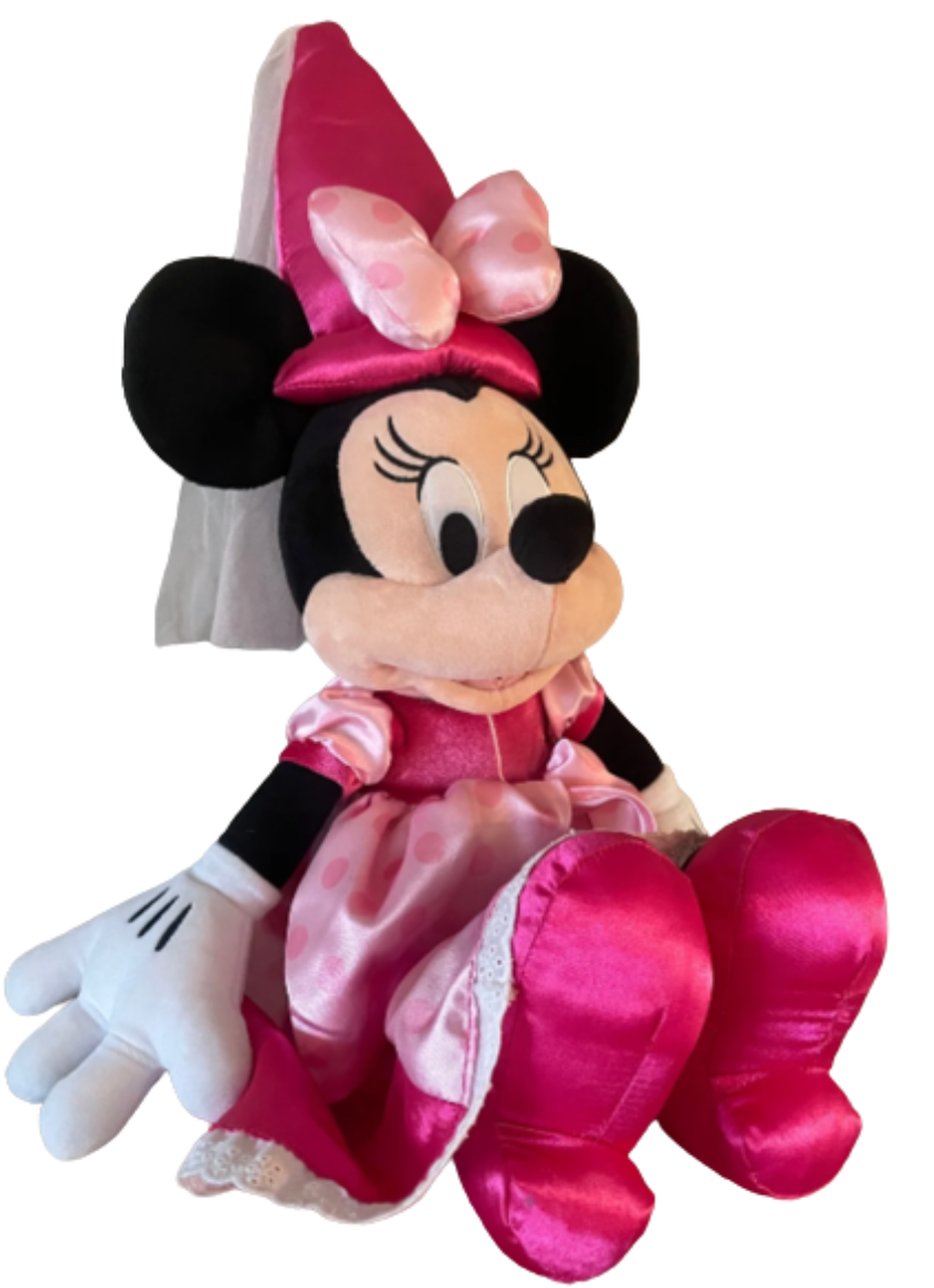 Disney Parks Princess Minnie Mouse Magic Kingdom Pink Satin Dress Disney Parks Princess Minnie Mouse Magic Kingdom Pink Satin Dress